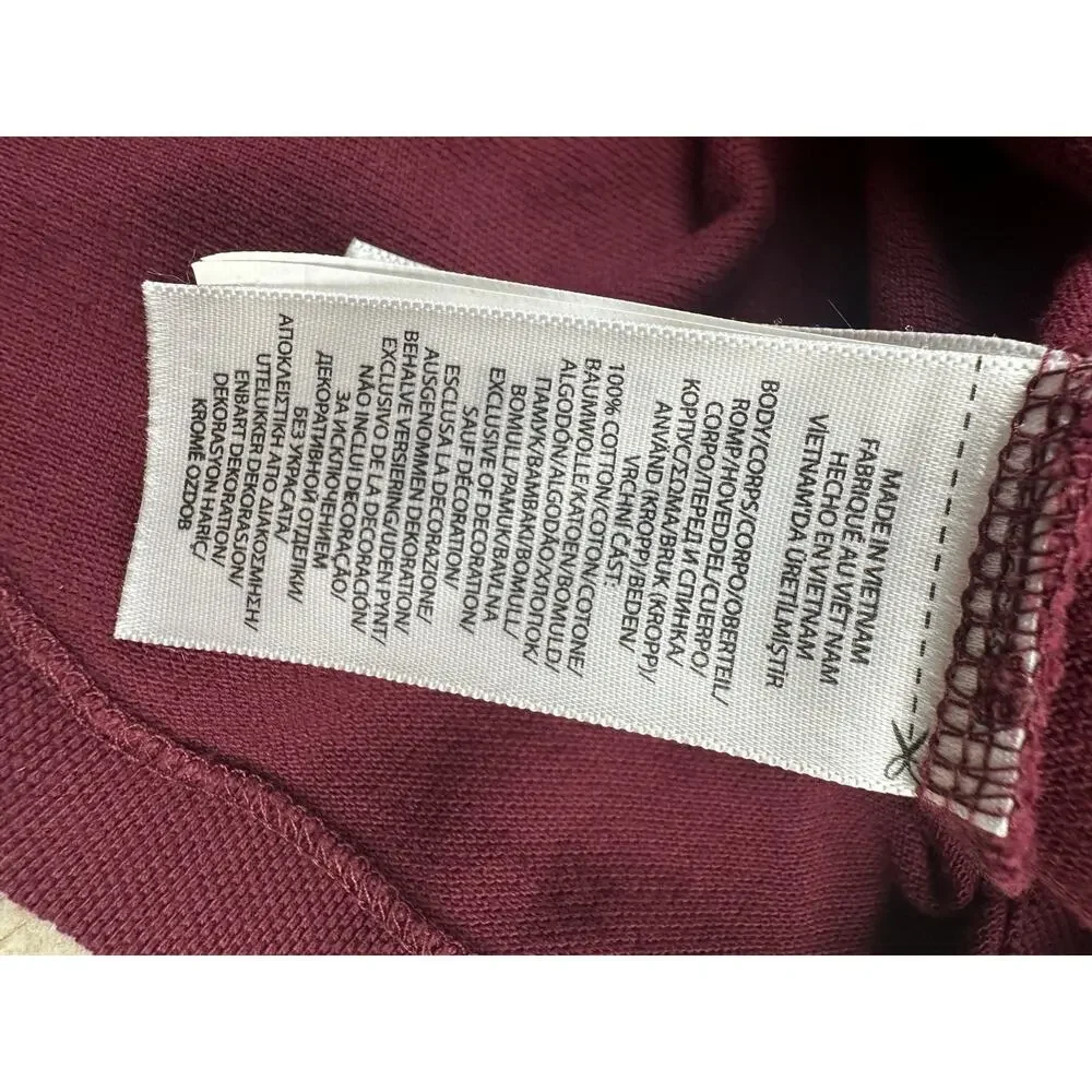 Polo Ralph Lauren Polo Shirt Men's XXL Burgundy Big Pony 3 Patch Custom Slim Fit